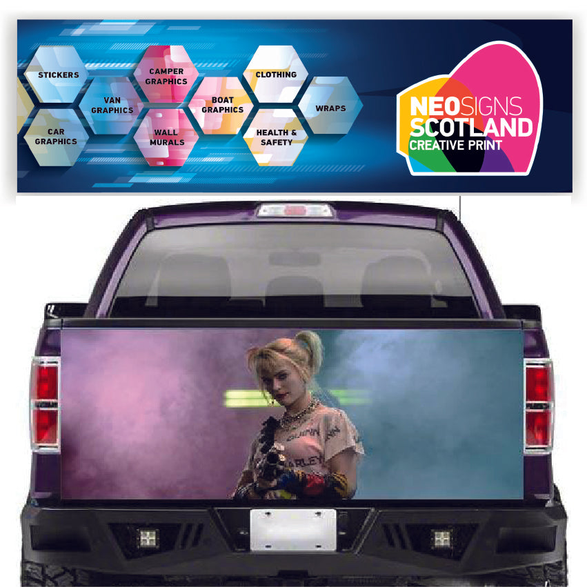 TAIL037 Harley Quinn Tailgate Pick up truck wrap