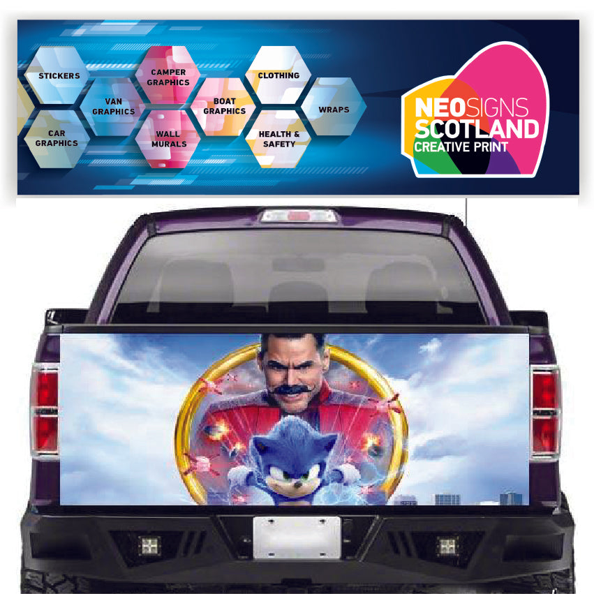 TAIL041 Sonic the Hedgehog Tailgate Pick up truck wrap
