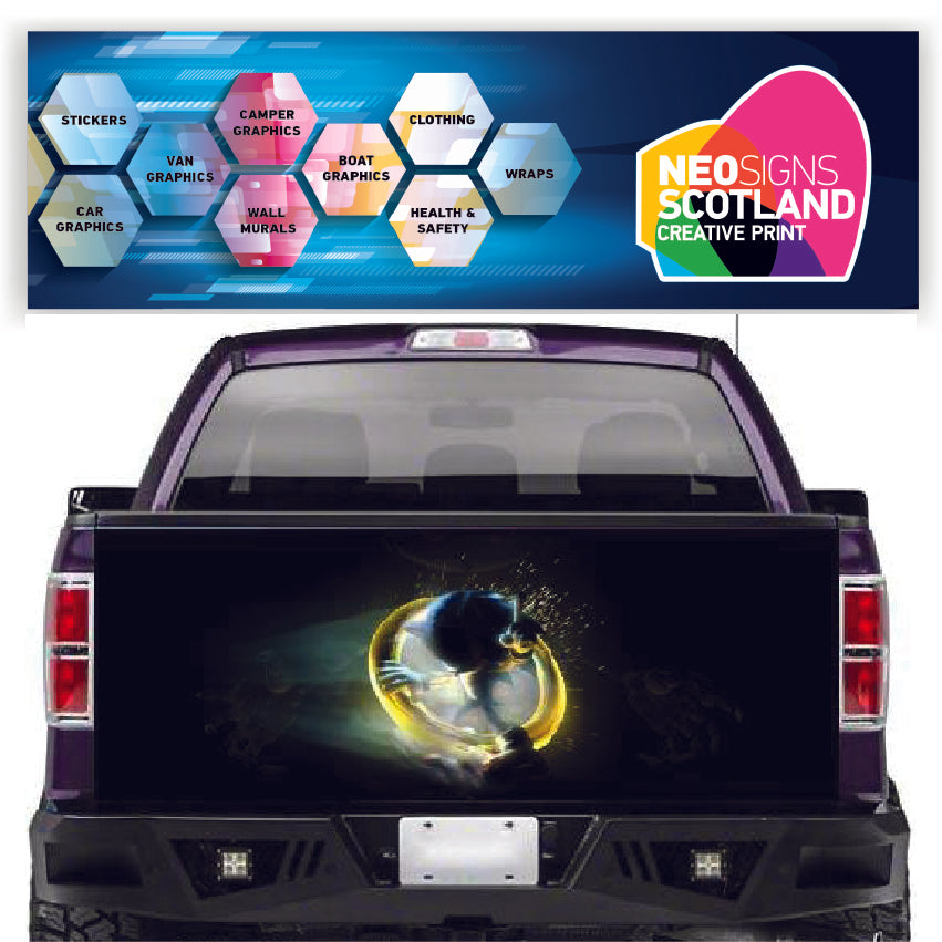 TAIL042 Sonic Tailgate Pick up truck wrap