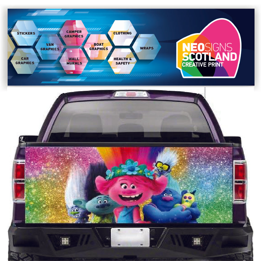 TAIL051 Trolls Tailgate Pick up truck wrap