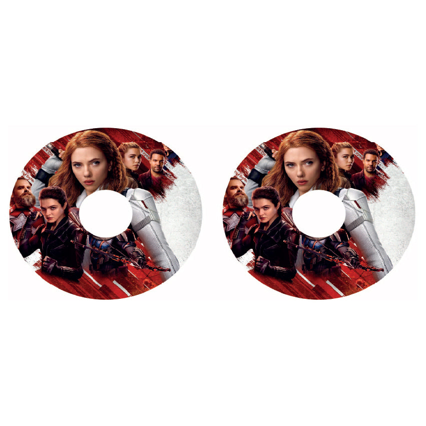 WCGW040 Black Widow Marvel 24 Inch Wheelchair Spoke Guard Sticker