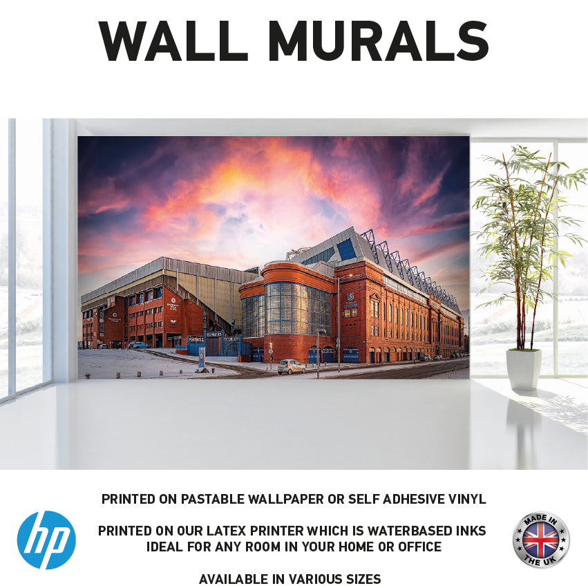 WM0046 Ibrox Football Stadium Wall Murals WallPaper Print Decal sticker