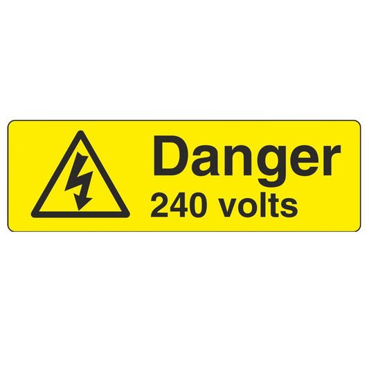 Danger 600mm X 200mm Health And Safety Warning Sticker Latex Printed WARN086-295