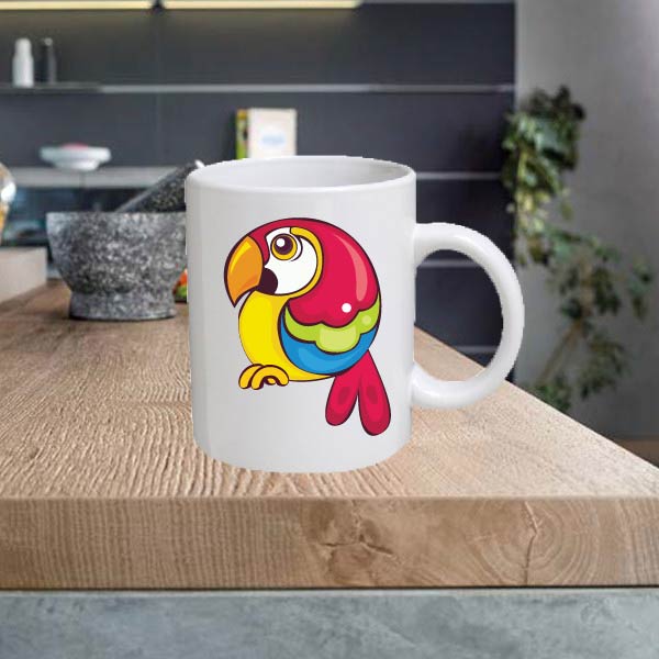 BIRD2 Bird 11oz Ceramic printed mug funny cup gift tea coffee costa