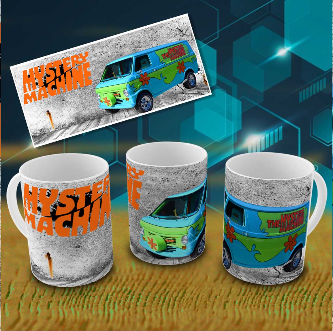 CAR09 Car 11oz Ceramic printed mug funny cup gift tea coffee costa Car1