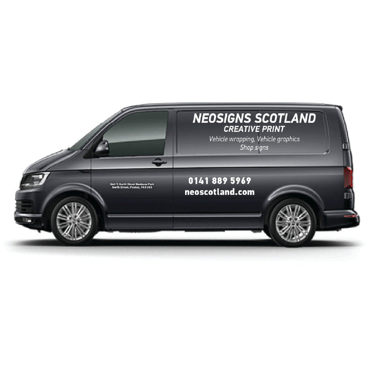 6F Van Text Sign Writing