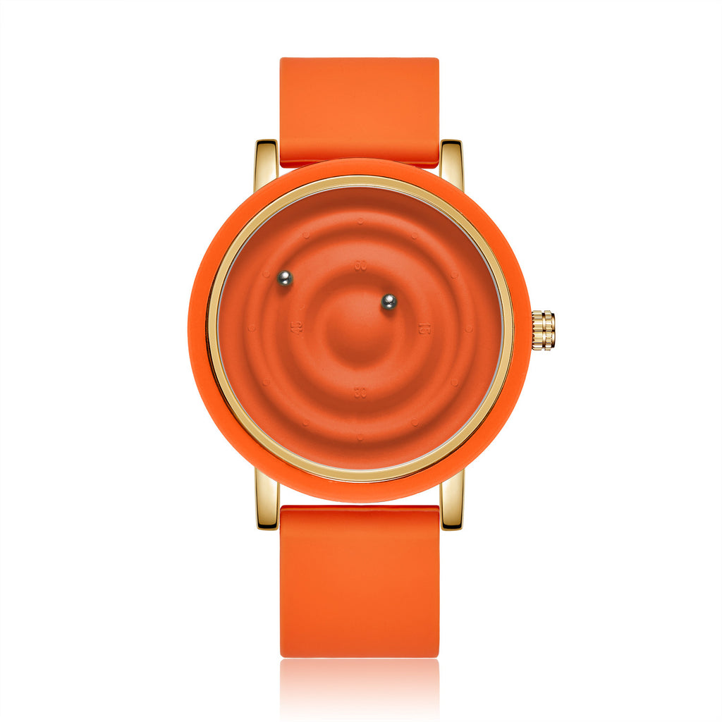 Fashion Silicone Watch Unisex Innovative Creative Trendy Floating Ball Watch