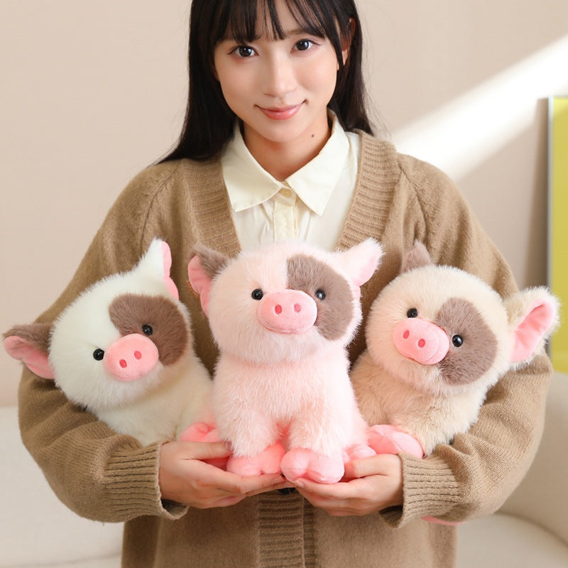 Cute and Adorable Little Pig Plush Toy, Soft Stuffed Animal Pig Doll, Comforting Sleep Companion for Kids Birthday Gift