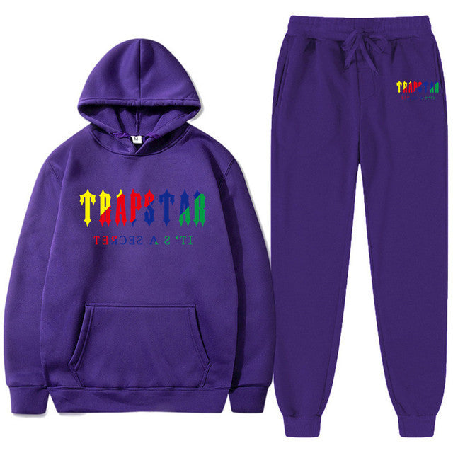 Men's Oversized Letter Print Hoodie and Sweatpants Two-Piece Set
