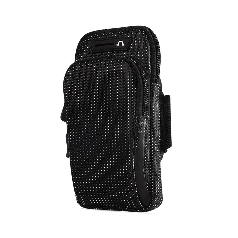 6.5 Inches Sports Bag Armband Case Gym Fitness Running Arm Band Bag Cover Jogging Workout Pouch for Mobile Phone Key Money Card