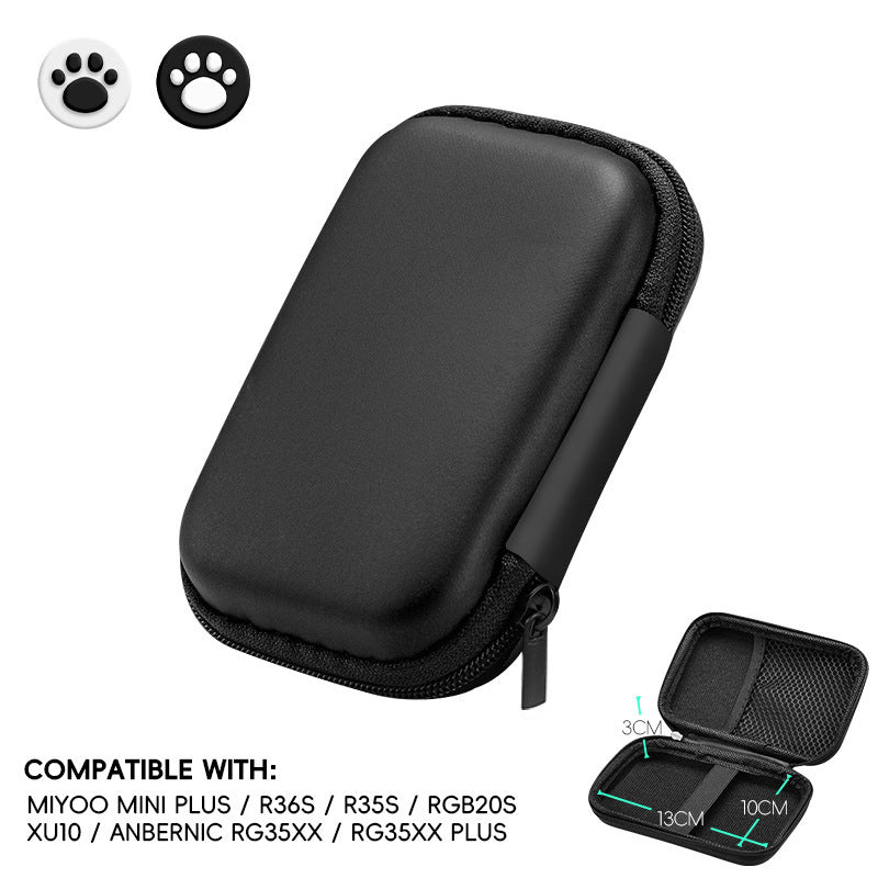 EVA hard shell bag suitable for R35S/R36S handheld game console protection bag video game console accessory storage bag