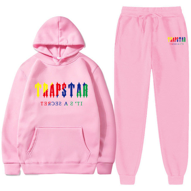 Men's Oversized Letter Print Hoodie and Sweatpants Two-Piece Set