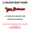 FCBN04 1000mm Outlined boat watercraft names Two Colour