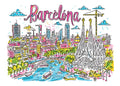 TT101 Barcelona Printed | Premium Waterproof & Tear Resistant Full Colour Posters