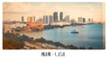 PP103 Miami USA Panoramic Premium Waterproof & Tear Resistant Poster