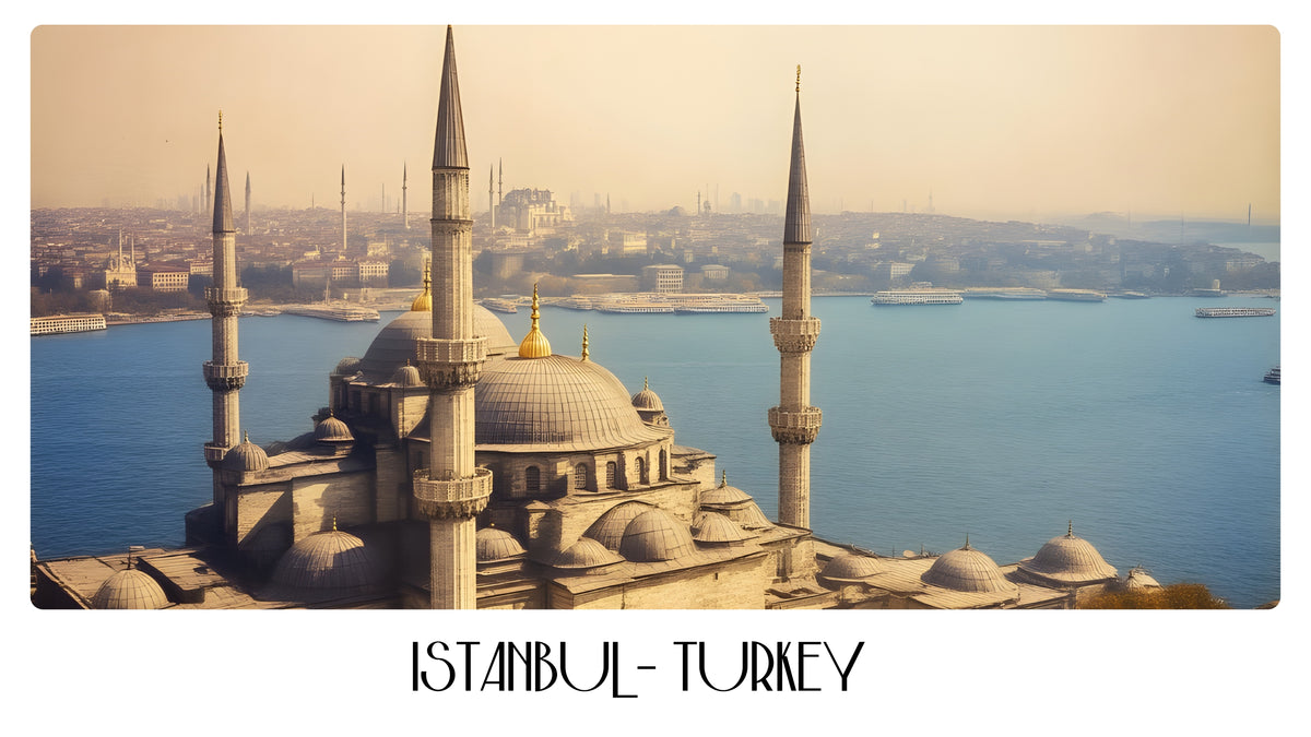 PP104 Istanbul Turkey Panoramic Premium Waterproof & Tear Resistant Poster