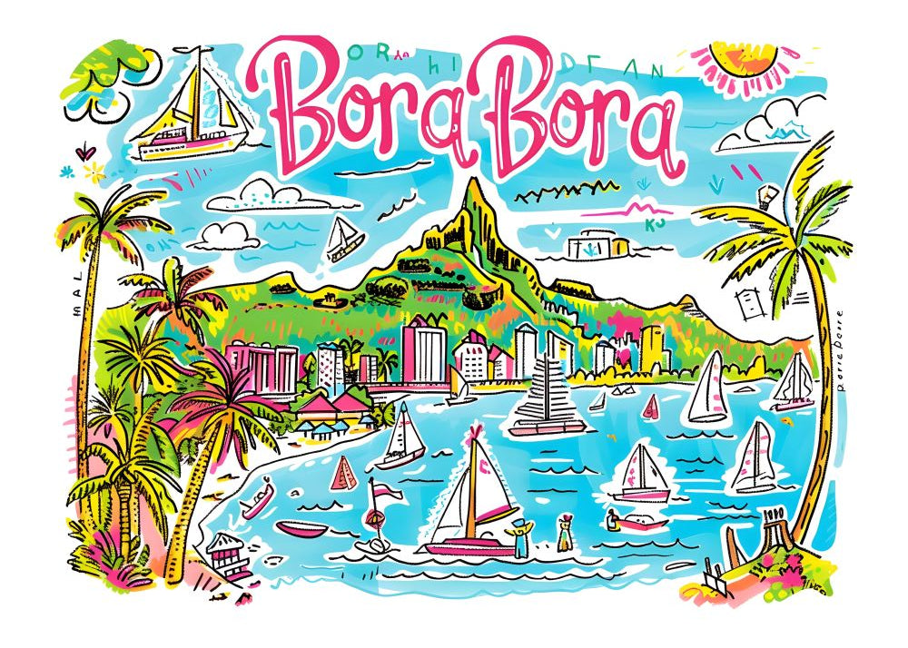 TT06 Trendy Travel Poster Printed | Premium Waterproof & Tear Resistant Full Colour Posters