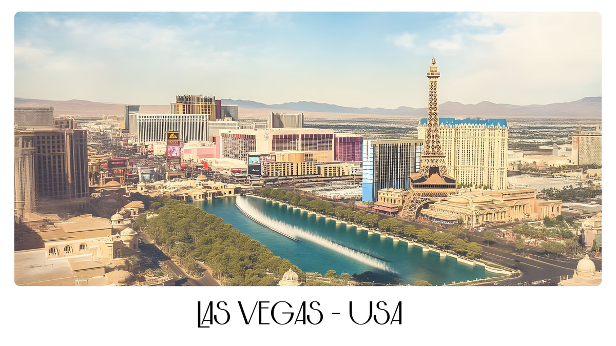 PP106 Las Vegas Panoramic Premium Waterproof & Tear Resistant Poster