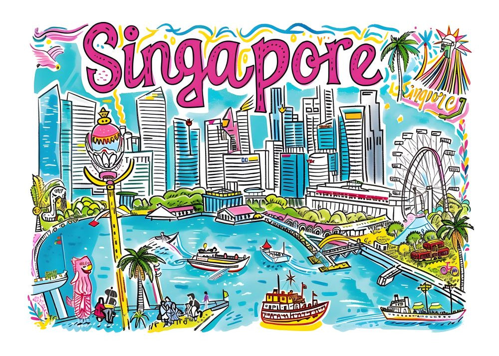 TT06 Trendy Travel Poster Printed | Premium Waterproof & Tear Resistant Full Colour Posters