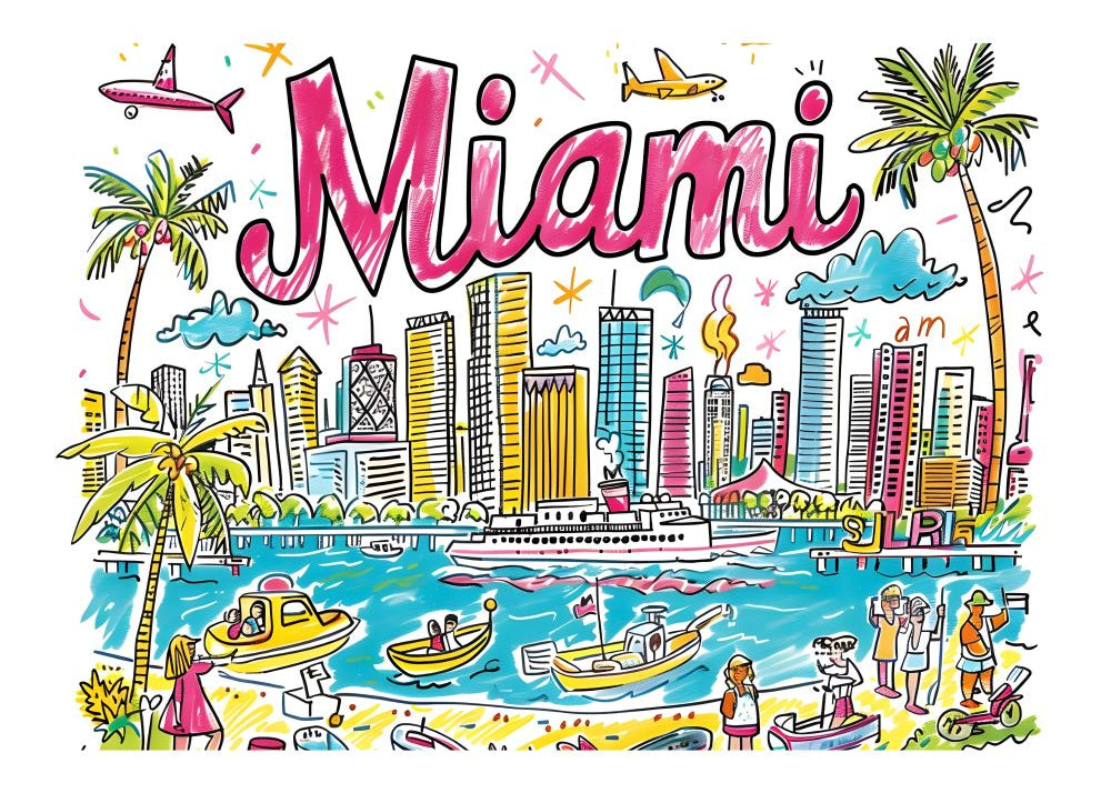 TT06 Trendy Travel Poster Printed | Premium Waterproof & Tear Resistant Full Colour Posters