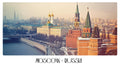 PP109 Moscow Russia Panoramic Premium Waterproof & Tear Resistant Poster