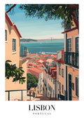 DAV10 Lisbon Portugal Printed | Premium Waterproof & Tear Resistant Full Colour Posters