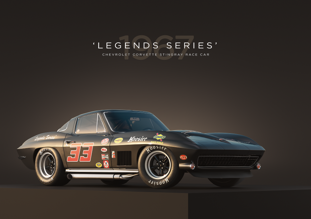 SEC10 Chevrolet Stingray 1967 Special Edition Car Poster Printed | Premium Waterproof & Tear Resistant Full Colour Posters
