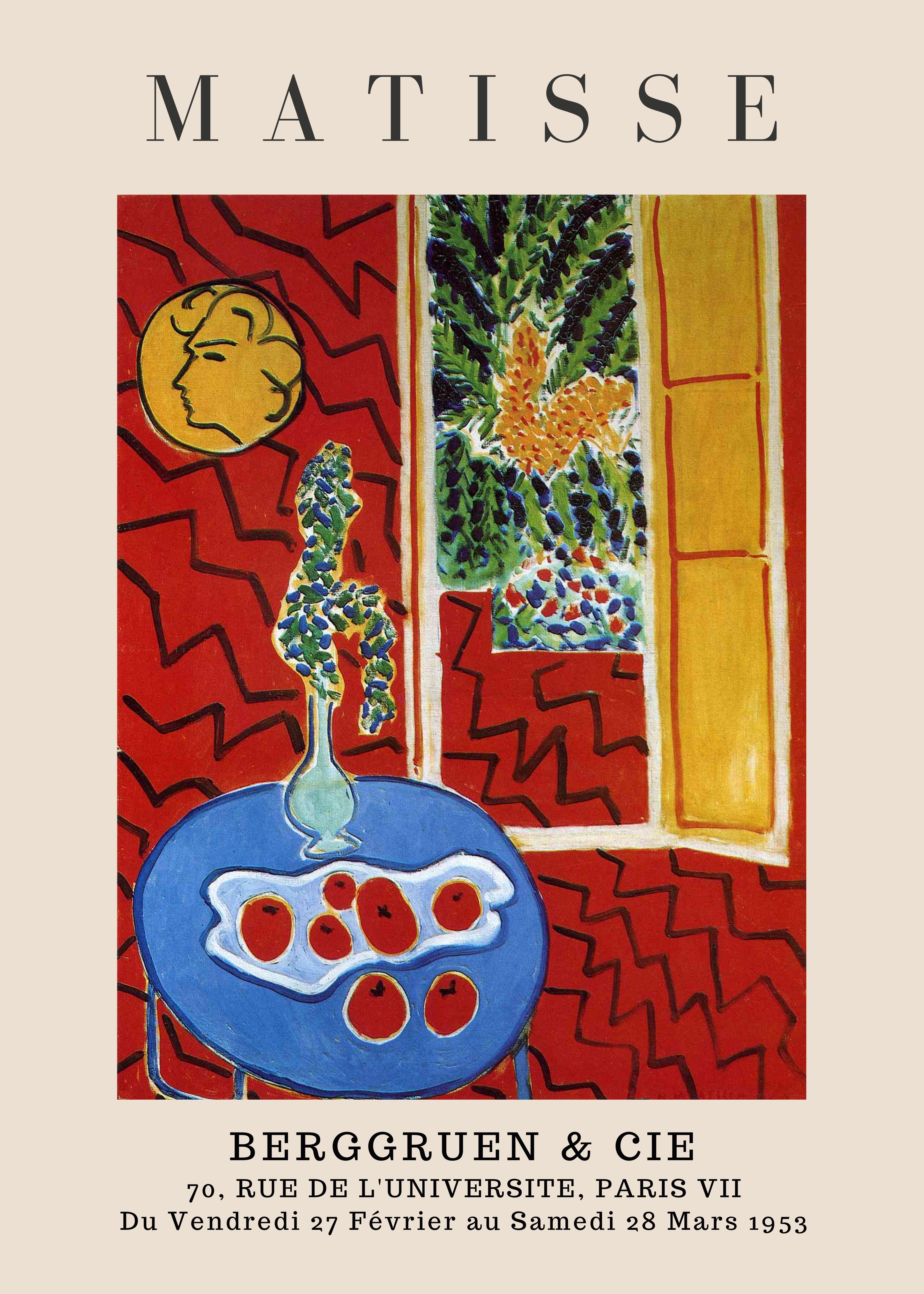 MAT10 Matisse Poster Printed | Premium Waterproof & Tear Resistant Full Colour Posters