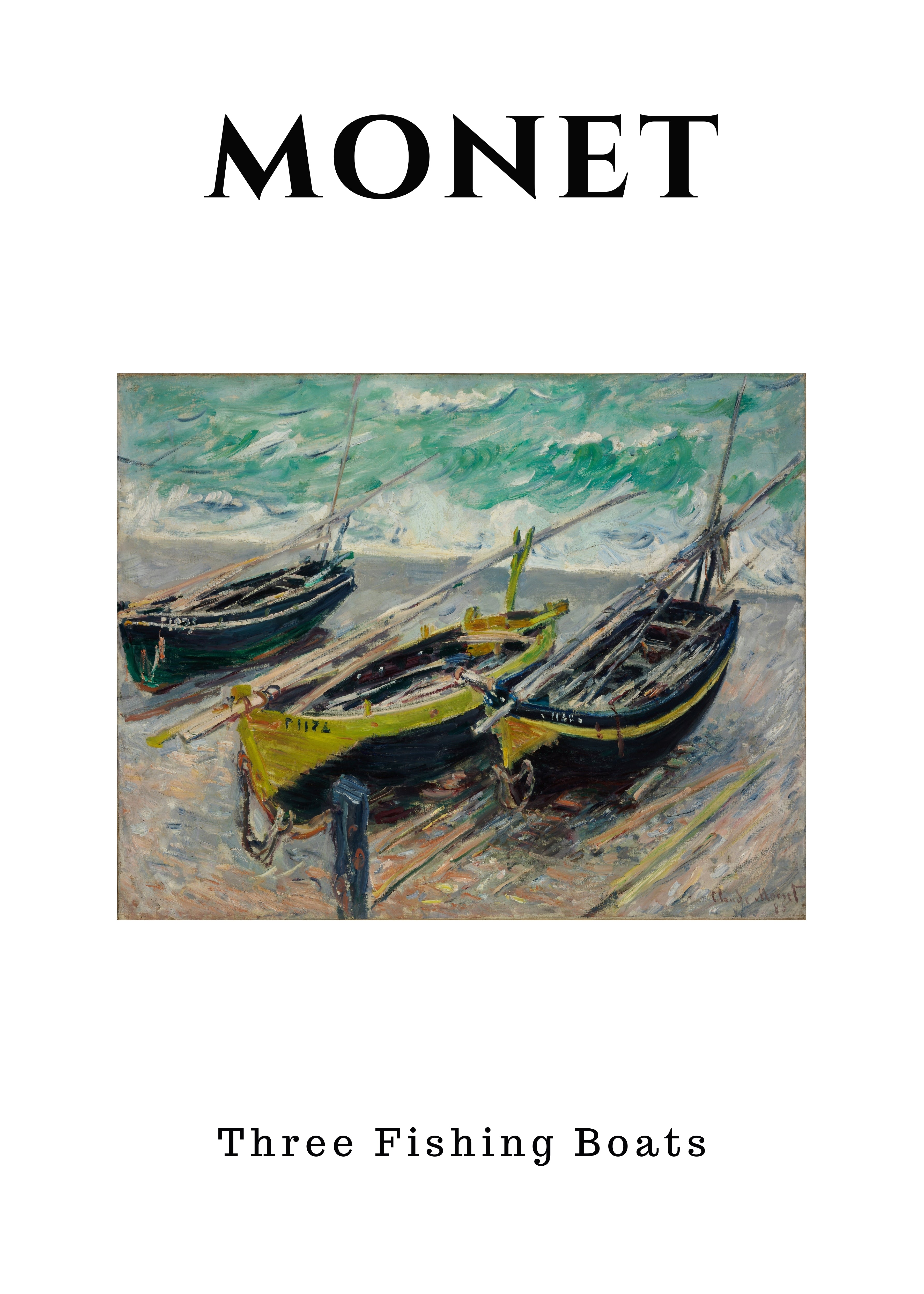 MON10 Monet Poster Printed | Premium Waterproof & Tear Resistant Full Colour Posters