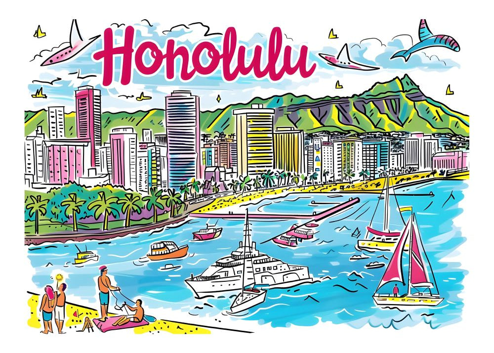 TT06 Trendy Travel Poster Printed | Premium Waterproof & Tear Resistant Full Colour Posters