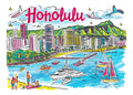 TT110 Honolulu Printed | Premium Waterproof & Tear Resistant Full Colour Posters