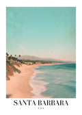 DAV112 Santa Barbara USA Printed | Premium Waterproof & Tear Resistant Full Colour Posters