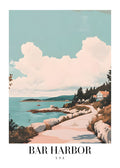 DAV114 Bar Harbor USA Printed | Premium Waterproof & Tear Resistant Full Colour Posters