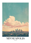 DAV115 Minneapolis USA Printed | Premium Waterproof & Tear Resistant Full Colour Posters
