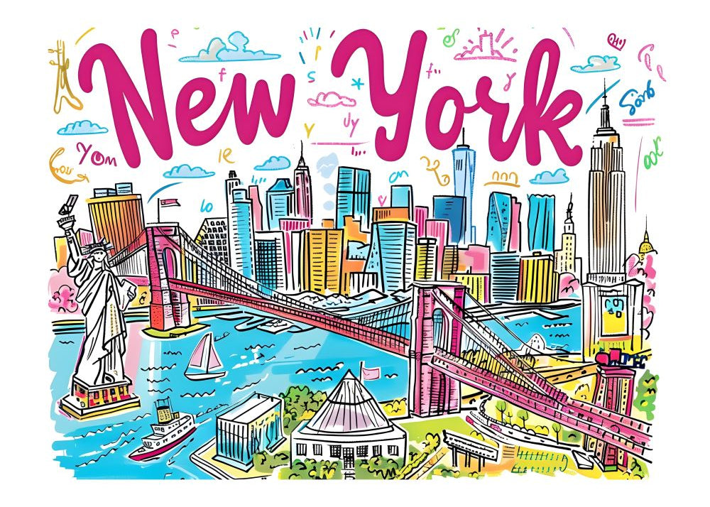TT06 Trendy Travel Poster Printed | Premium Waterproof & Tear Resistant Full Colour Posters
