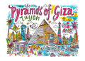 TT118 Pyramids of Giza Printed | Premium Waterproof & Tear Resistant Full Colour Posters