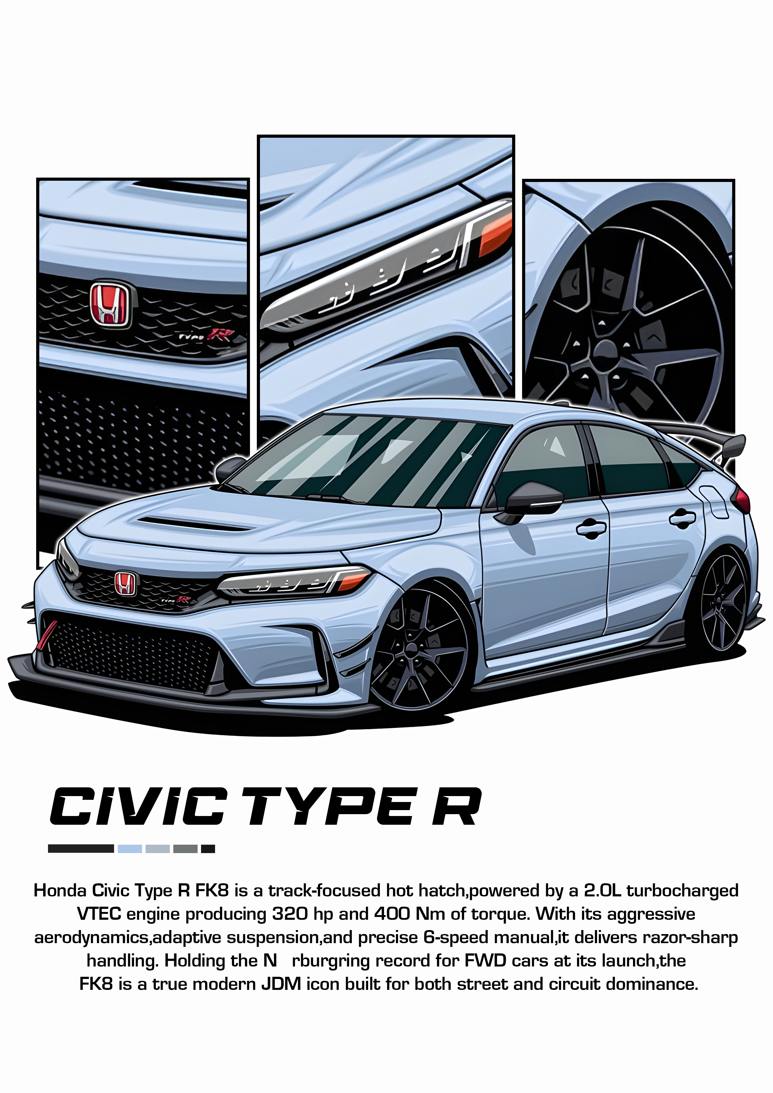 Car Poster Printed | Premium Waterproof & Tear Resistant Full Colour Posters