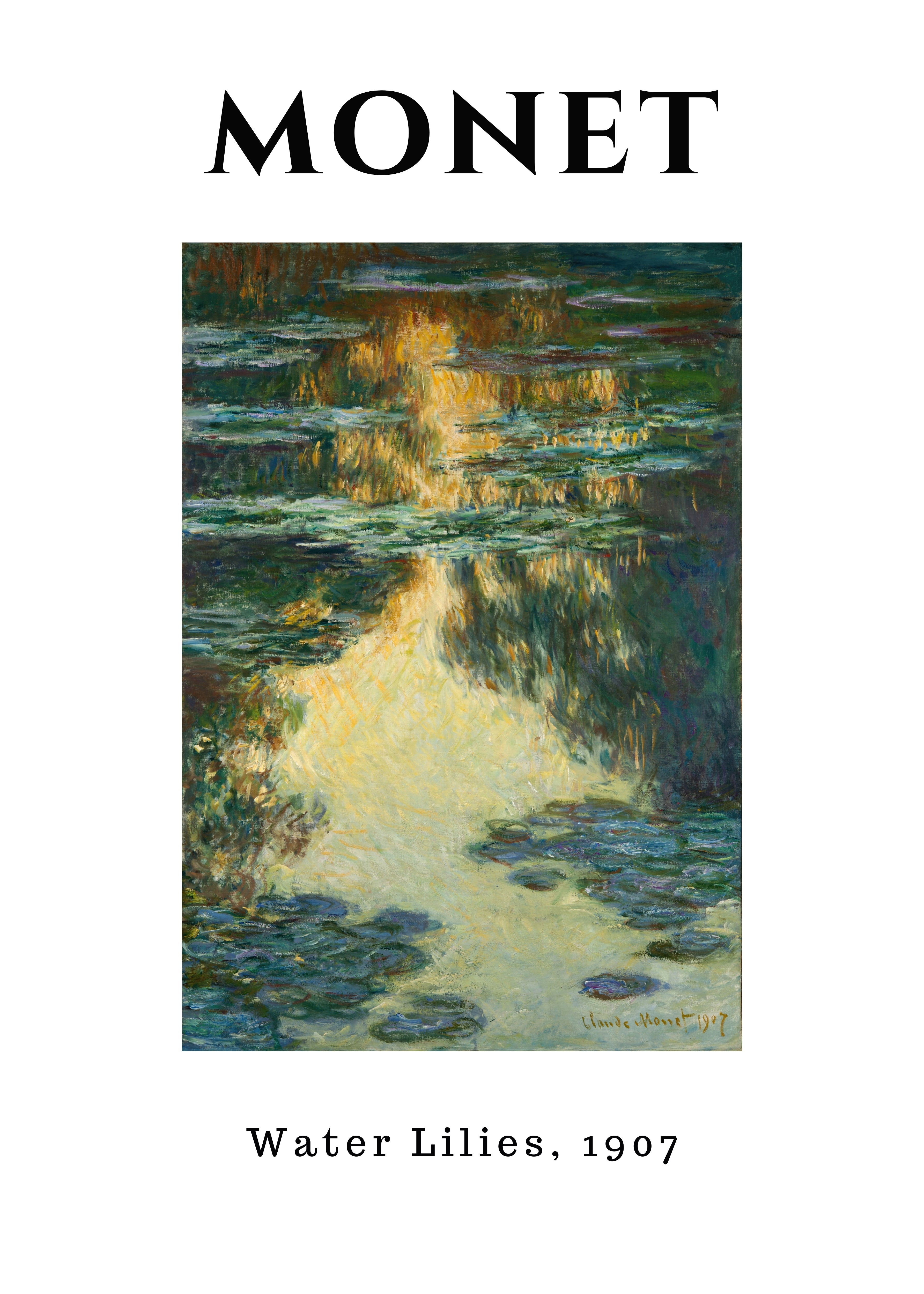MON11 Monet Poster Printed | Premium Waterproof & Tear Resistant Full Colour Posters