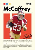 NFL11 Christian McCaffrey (1996) Printed | Premium Waterproof & Tear Resistant Full Colour Posters