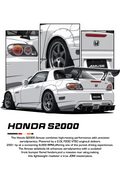 Honda S2000 Car Poster Printed | Premium Waterproof & Tear Resistant Full Colour Posters
