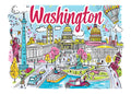 TT121 Washington Printed | Premium Waterproof & Tear Resistant Full Colour Posters