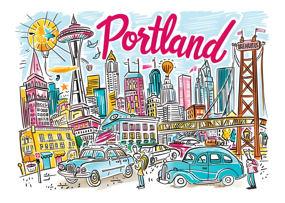 TT07 Trendy Travel Poster Printed | Premium Waterproof & Tear Resistant Full Colour Posters