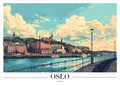 DAH12 Oslo Norway Printed | Premium Waterproof & Tear Resistant Full Colour Posters