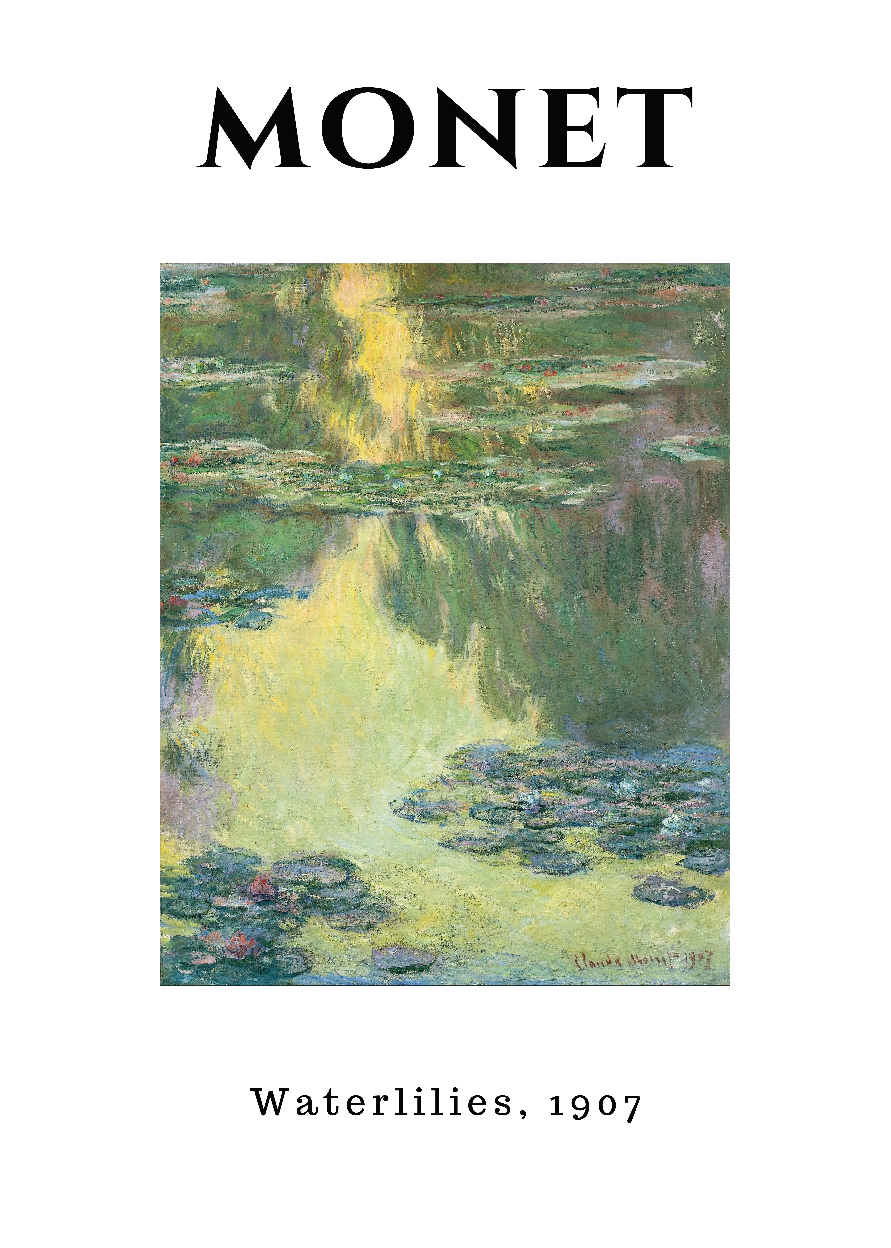 MON12 Monet Poster Printed | Premium Waterproof & Tear Resistant Full Colour Posters