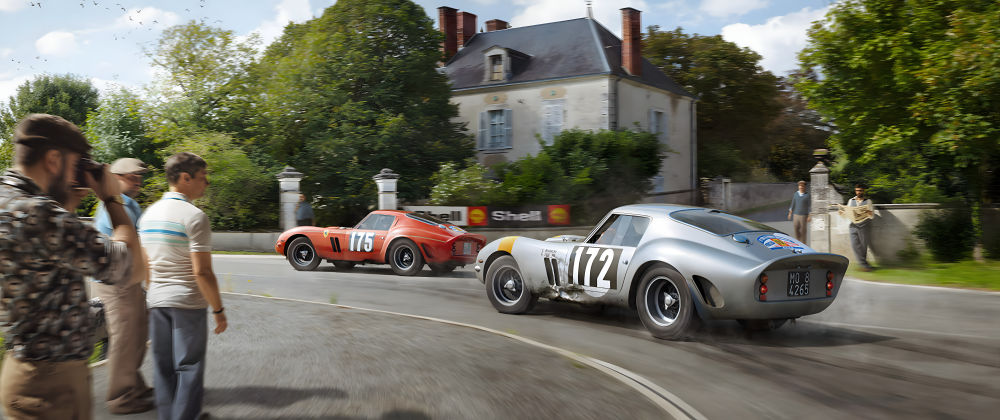 PC12 Ferrari 250 GTO Tour De France (1964) Panoramic Premium Waterproof & Tear Resistant Poster