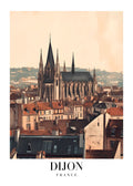 DAV130 Dijon France Printed | Premium Waterproof & Tear Resistant Full Colour Posters
