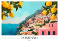 DAH13 Positano Italy Printed | Premium Waterproof & Tear Resistant Full Colour Posters