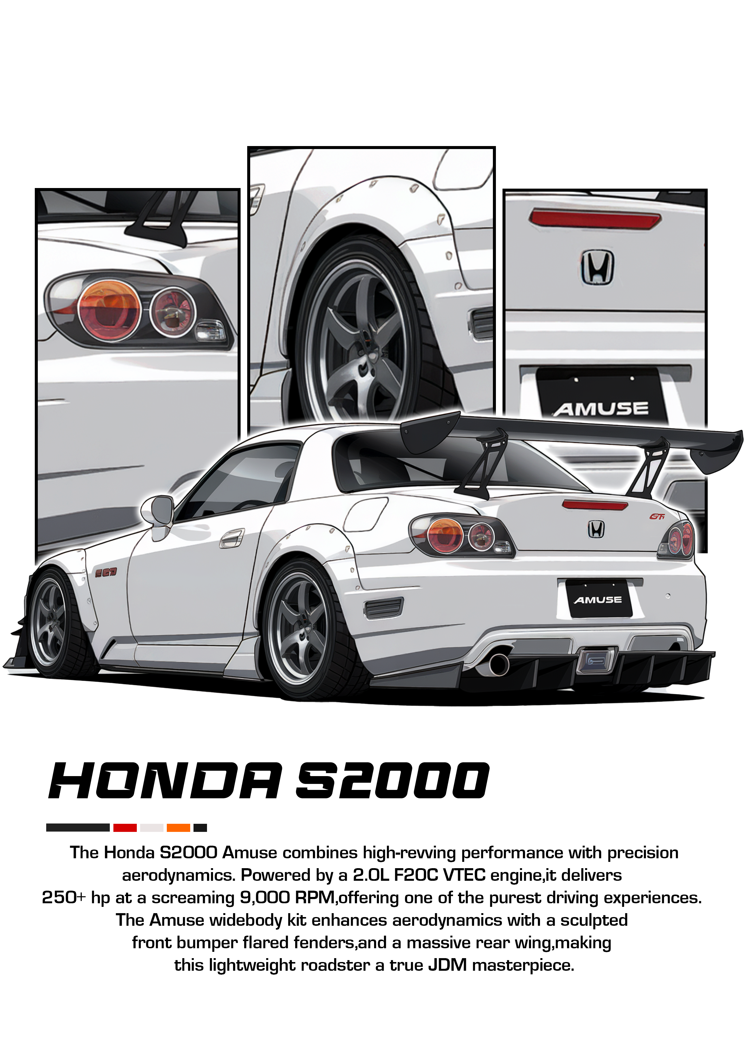Car Poster Printed | Premium Waterproof & Tear Resistant Full Colour Posters