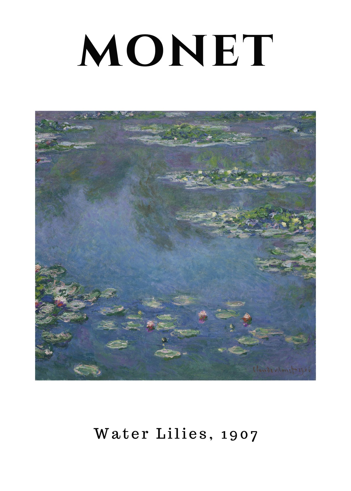 MON13 Monet Poster Printed | Premium Waterproof & Tear Resistant Full Colour Posters