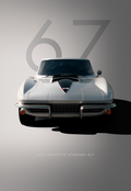 SEC13 1967 Corvette Stingray 427 Special Edition Car Poster Printed | Premium Waterproof & Tear Resistant Full Colour Posters